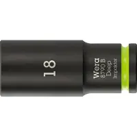 Wera 8790 B Impaktor Deep Steckschlüsseleinsatz mit 3/8 zoll-Antrieb, 18 x 63 mm