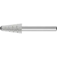 PFERD Frässtift KEL Ø 12 mm Kopflänge 25 mm Schaft-Ø 6 mm HSS Verzahnung 3