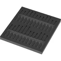 Wera 9815 Schaumstoffeinlage für Schraubendreher Kraftform Micro Set 1, leer