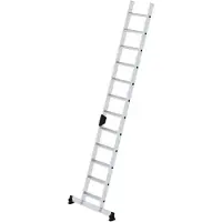 MUNK Günzburger Steigtechnik MUNK Stufenanlegeleiter mit nivello-Traverse und Ergo-Pad 12 Stufen