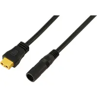 TRU COMPONENTS DC-Buchse 2,5/5,5 mm auf XT60-Kabel 0,5 m TC-13619300 Schwarz In