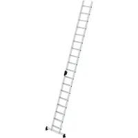 MUNK Günzburger Steigtechnik MUNK Stufenanlegeleiter mit nivello-Traverse und Ergo-Pad 18 Stufen