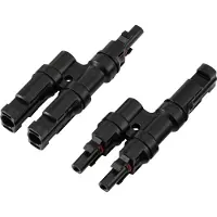 TRU COMPONENTS 2 fach PV-Abzweigverbinder-Set TC-13805792 Schwarz Inhalt: 2 St.
