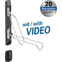 My Wall Fahrrad Wandhalterung – schwenkbar, klappbar, bis 35 kg HD Receiver PVR Ready