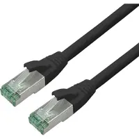 Roline RM Patchkabel Cat.6A S/FTP (PiMF), schwarz, 5 m