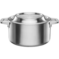 Fiskars 1067639, 3 l, Rund, Edelstahl, Edelstahl, Keine Beschichtung, Edelstahl