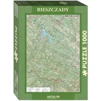 Artglob Puzzle 1000 - Bieszczady touristische Karte