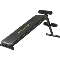 Tunturi AB20 Bauchtrainer, negativ Winkel, Bauchbrett mit Beinrollen, zusammenklappbar