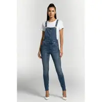G-Star Lynn High Waist Skinny Overall - Mittelblau - Damen - 31