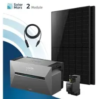 SolarMars Anker SOLIX Solarbank 3 E2700 Pro Balkonkraftwerk Speicher mit 500Wp Solarmodul und MC4 Solarkabel Set - 1000Wp ‚Äì 2 Module / Ohne Erweiterungsakku / Ohne HAL