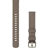 Garmin Lily 2-Armbänder, Nylon kaffee/cremegold 14 mm