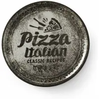Duralex 12 x Pizzateller Recipe Collection Schwarz, 310 mm