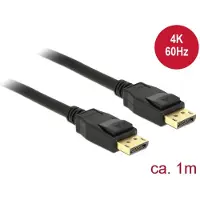 DeLOCK 1m Displayport 1.2a, 1 m, DisplayPort, DisplayPort, Männlich, Männlich, 3840 x 2160 Pixel