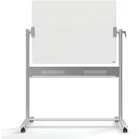 Nobo Glastafel Diamond, fahrbar, magnethaftend, Arbeitsfläche 1200 x 900 mm