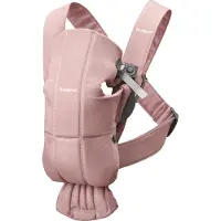 BabyBjörn Mini Babytrage Gewebt, Dusty Pink