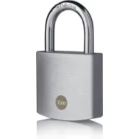 Yale Y120B/50/127/1 Vorhängeschloss 50 mm Silber Schlüsselschloss