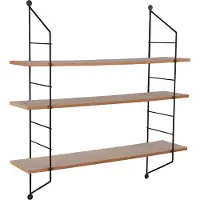 Mirrors & More Ablageregal "Clara" 1 Stk. tlg. Kombination aus Holz und Metall