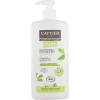 Cattier Kids 2in1 Duschshampoo Bio Grüner Apfelduft 21,5x7,5x5 cm Aerosol