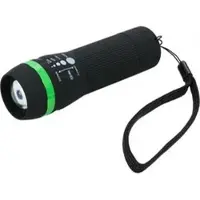 Böttcher-AG Taschenlampe Premium 1 Watt LED, mit Batterie, 55 Lumen, 110m Leuchtweite mit stufenloser Fokussierung, 11 cm