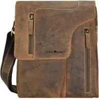 Green Burry GREENBURRY Umhängetasche Vintage Revolver Bag Brown braun