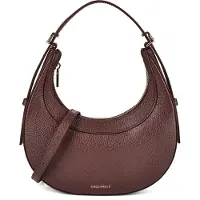 Coccinelle Elegante Damen Mini-Tasche Braun – Genarbte Lederoptik mit Schultergurt