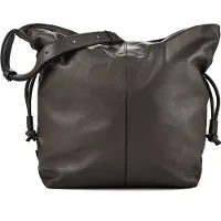 Marc O'Polo Leder Umhängetasche Schultertasche Sienna Hobo Bag Mossy Earth dunkelbraun