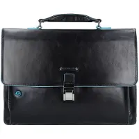 Piquadro Blue Square Laptop Aktentasche in Nero (12.3 Liter), Aktentasche