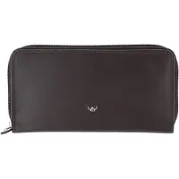 Golden Head Leder Geldbörse Polo RFID Protect RV-Damenbörse 2803 Dunkelbraun