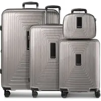 Redolz Essentials 14 4-Rollen Kofferset + Beautycase 4 tlg. mit Dehnfalte
