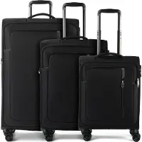 American Tourister Trolley Nitestream 3 PC Set A Black / Grey schwarz 77cm