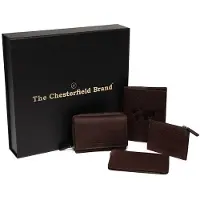 The Chesterfield Brand Leder Geldbörse Gift Set Leather Ladie's Brown dunkelbraun