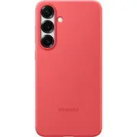 Samsung Original Galaxy S25 Plus Hülle - Silikon - Backcover/Soft Case - Rot