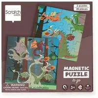 Scratch Reise-Magnetpuzzle Drachen 20 Teile
