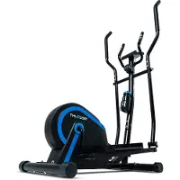 Thunder FLASH Crosstrainer, Magnetwiderstand 8 Stufen, Heimtrainer bis 110 kg, kompakter Ellipsentrainer für Zuhause