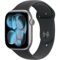 Apple Watch Series 11 GPS 46mm Space Grey Aluminium Case with Black Sport Band - M/L