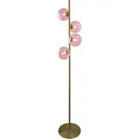 Olucia - REMO - Stehlampe - Rosa / Messing