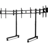 Next Level Racing - Triple Monitor-stativ 3x43” – Fristående Rundrör NLR-R011