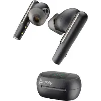 Poly Voyager Free 60+ UC USB-A Earbuds mit Touchscreen Ladecase, schwarz