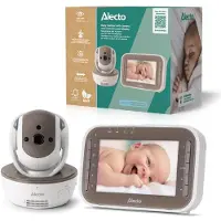 Alecto DVM200MBE Video-Babyphone 4,3 Zoll Farbdisplay Nachtsicht Gegensprechen