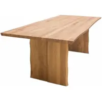 58 aufm Kessel Baumkantentisch Massiv Danyelle 180 x 90 x 75 Esstisch Holz massiv Wildeiche geölt 12067-180090