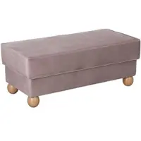 58 aufm Kessel POLSTERHOCKER Katiga Samtvelours rosé | Gr.: onesize