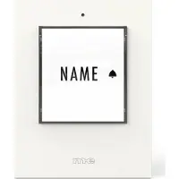 M-E Modern-Electronics m-e 41430 Klingeltaster beleuchtet, mit Namensschild Weiss