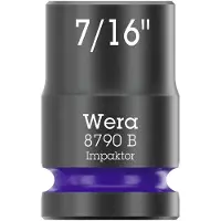 Wera Steckschlüsseleinsatz 8790 B Impaktor mit 3/8"-Antrieb, 7/16" x 30 mm
