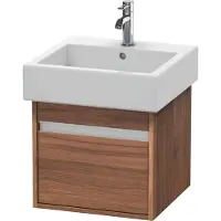 Duravit Waschtischunterschrank Ketho 45x44cm, Nussb Nat, 1 Ausz., wandhängend