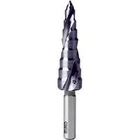 RUKO 9p 5-12 Mm Stufenbohrer Silber Silber One Size