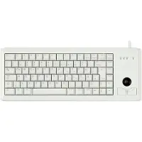 Cherry Compact-Keyboard G84-4400, QWERTZ, mit Trackball, 2 Maustasten, Kabellänge 1,75 m, hellgrau
