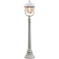 Konstsmide Parma Wegeleuchte weiß lackiertes Aluminium, klares Acrylglas 7225-250