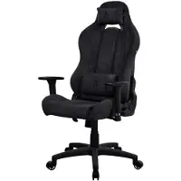 AROZZI Torretta Soft Fabric Gamingstuhl - Reines Schwarz