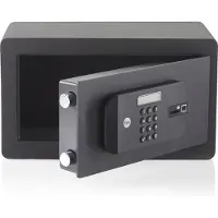 Yale Elektronischer Tresor Klein,YSFB/200/EB1, mit Code & Fingerabdruck, Schwarz