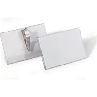 Durable Namensschild, mit Krokoklemme, 54 x 90 mm